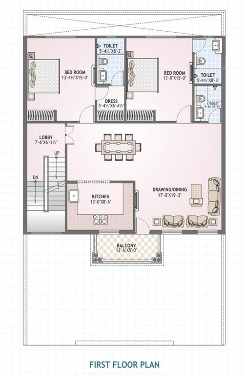  kunj villas Floor Plan First Floor Plan