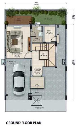  gardenia Floor Plan Ground Floor Plan