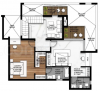 earth-and-sky Floor Plan Upper Level Duplex Plan