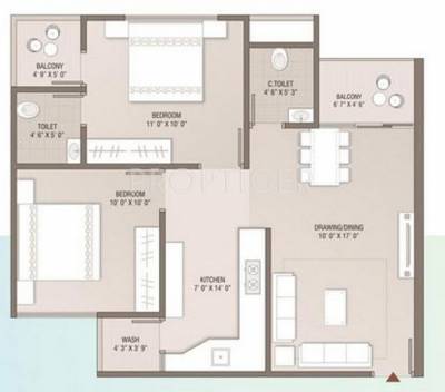 Suvas Oram (2BHK+2T (945 sq ft) 945 sq ft)