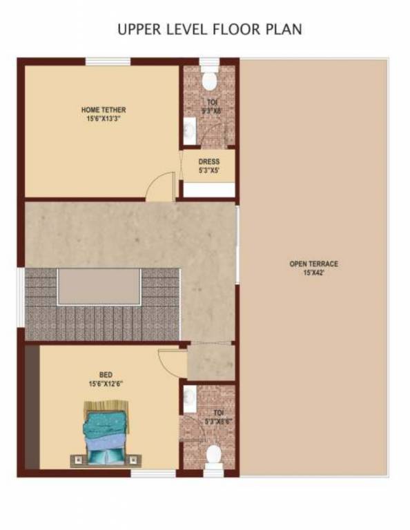  capital empire Floor Plan Upper Level Duplex Plan