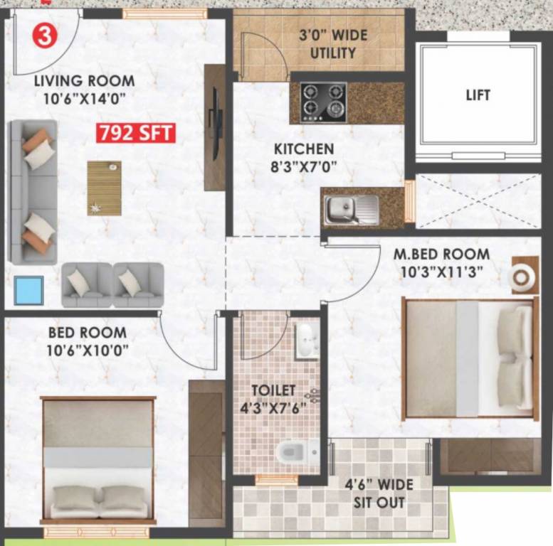  green view Floor Plan Floor Plan