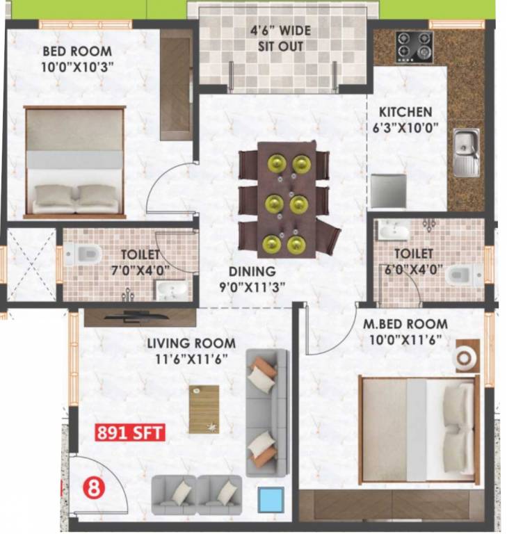  green view Floor Plan Floor Plan