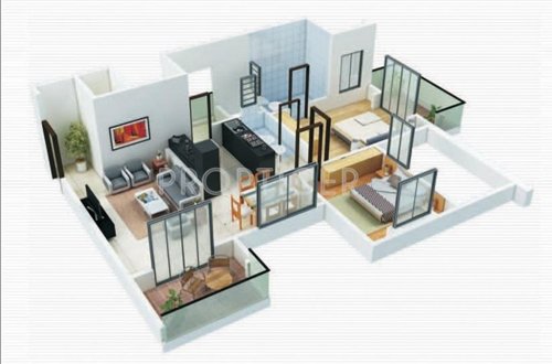 Shashwati Reflections (2BHK+2T (1,026 sq ft) 1026 sq ft) Shashwati Reflections (2BHK+2T (1,026 sq ft) 1026 sq ft)