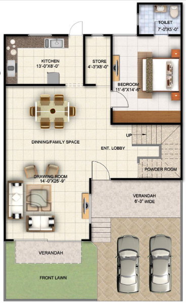  town Floor Plan Ground Floor Plan