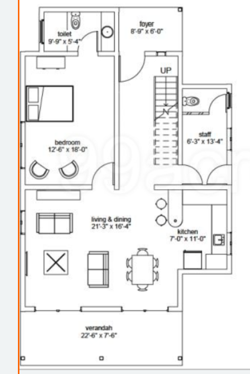 129 weekend villas Floor Plan Ground Floor Plan