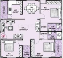Umas Srikar Mansion (3BHK+2T (1,375 sq ft)   Pooja Room 1375 sq ft)