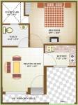 Floor Plan (1BHK+1T) Nalanda Builders Ashiyana Floor Plan (1BHK+1T)