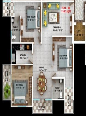  platinum s s residency Floor Plan Floor Plan