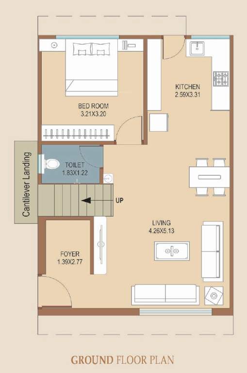  villa Floor Plan Ground Floor Plan