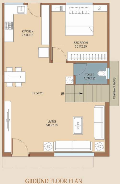  villa Floor Plan Ground Floor Plan