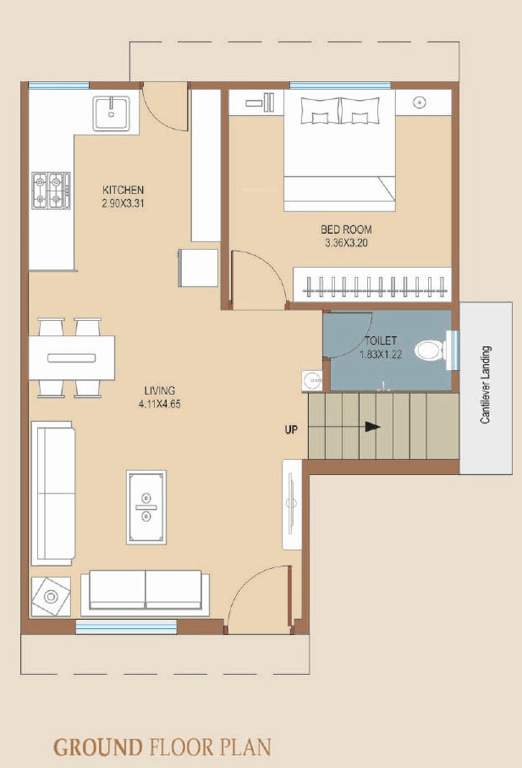  villa Floor Plan Ground Floor Plan