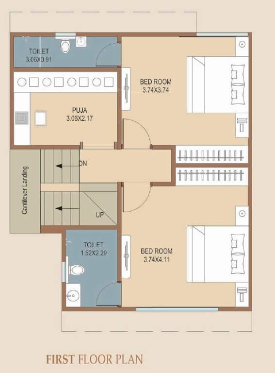  villa Floor Plan First Floor Plan