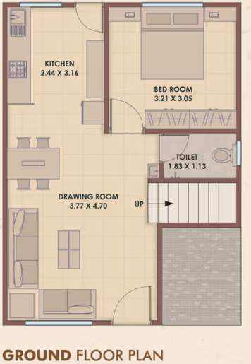  luxuria block a and b Floor Plan Ground Floor Plan