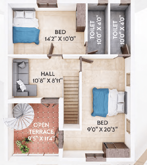  anugraha-phase-i Floor Plan First Floor Plan