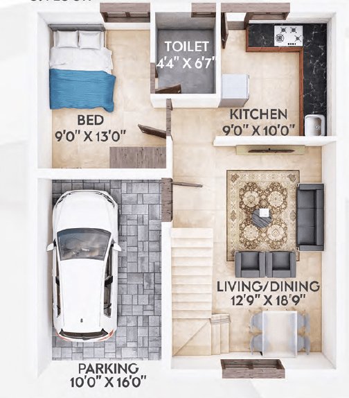  anugraha phase i Floor Plan Ground Floor Plan