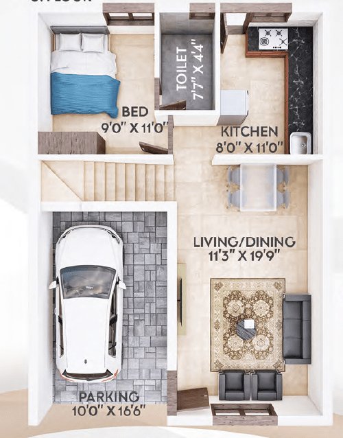  anugraha phase i Floor Plan Ground Floor Plan