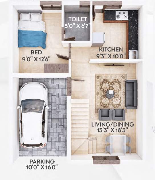  anugraha phase i Floor Plan Ground Floor Plan