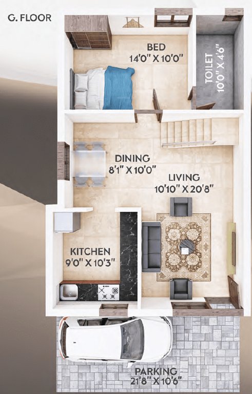  anugraha phase i Floor Plan Ground Floor Plan