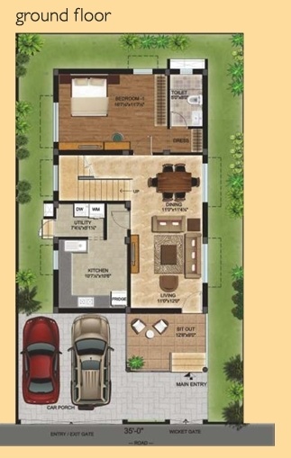  arum-lily Floor Plan Ground Floor Plan