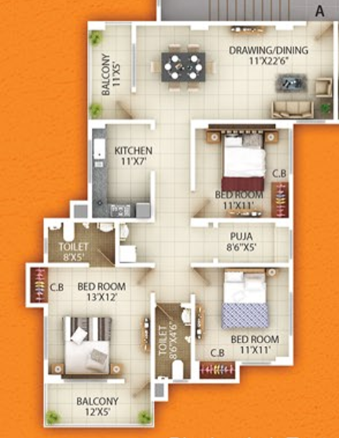 Floor Plan millenium garden Floor Plan Floor Plan