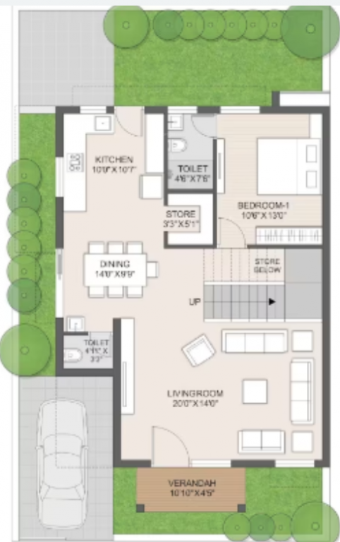  divya sparsh Floor Plan Ground Floor Plan