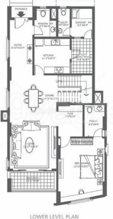 boulder hills Floor Plan Lower Level Duplex Plan