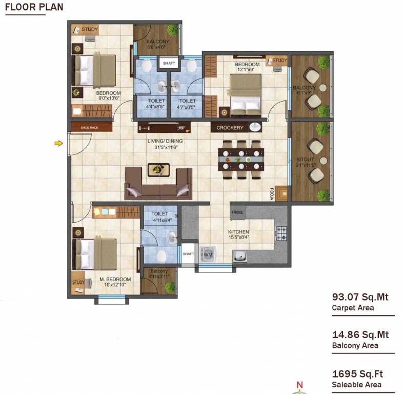  garuda creek view Floor Plan Floor Plan