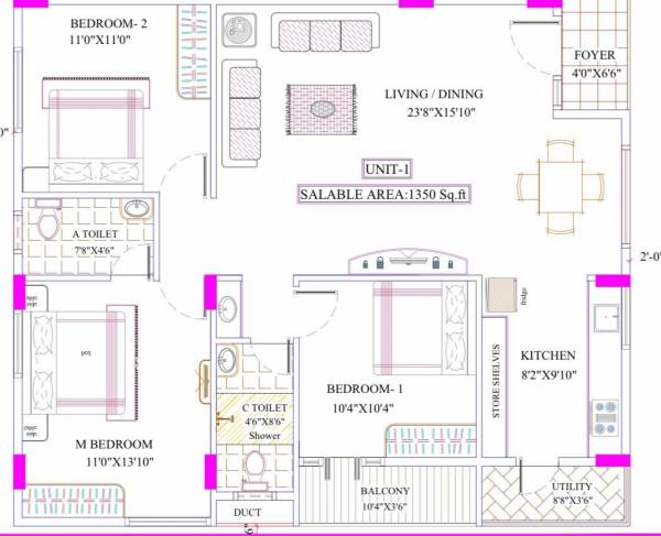  yashas-residency Floor Plan Floor Plan