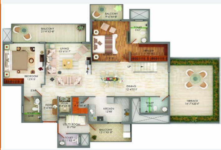  heights Floor Plan Lower Level Duplex Plan