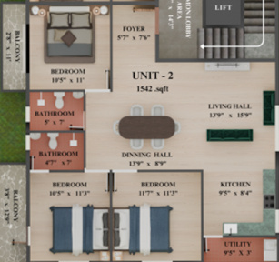  krishna-residency Floor Plan Floor Plan