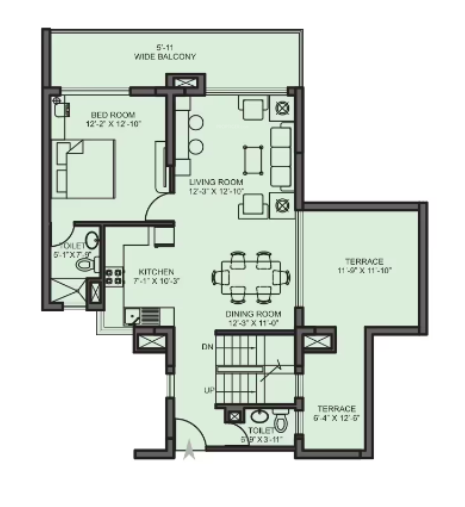 grand Floor Plan Lower Level Duplex Plan
