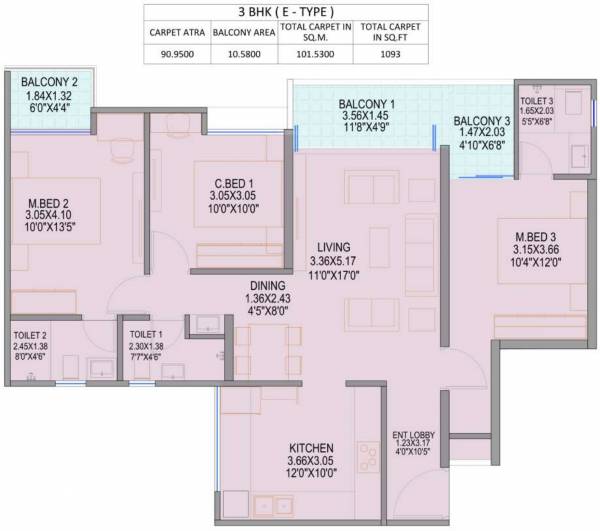  county-phase-i Floor Plan Floor Plan
