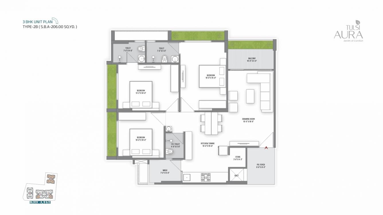 Floor Plan tulsi aura Floor Plan Floor Plan