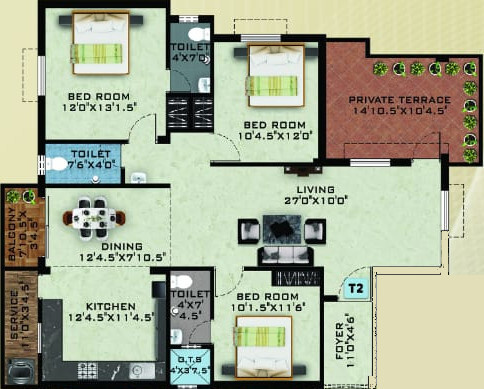Floor Plan ramana flats Floor Plan Floor Plan