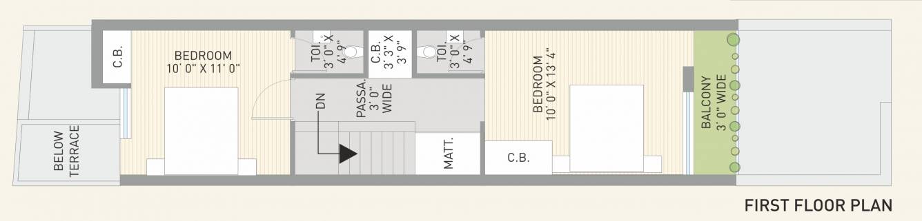 First Floor Plan  atulyam bungalows Floor Plan First Floor Plan