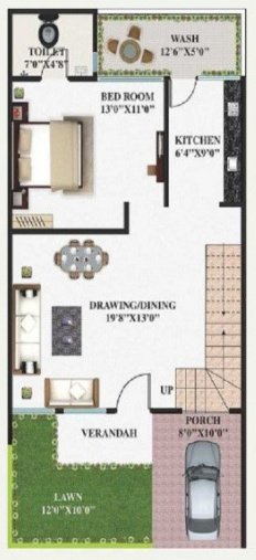 ganpati homes Floor Plan Ground Floor Plan