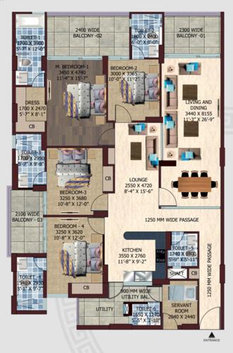 the-crown-of-noida Floor Plan Floor Plan