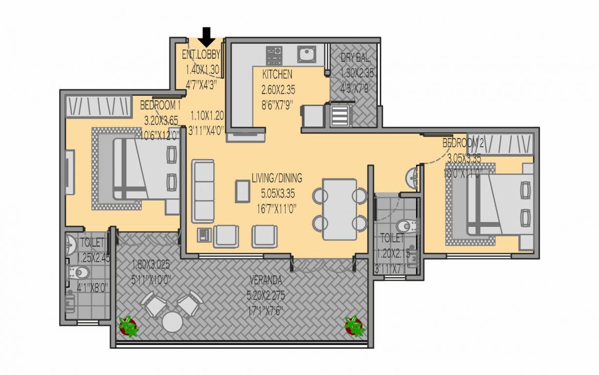  sun city ambegaon Floor Plan Floor Plan