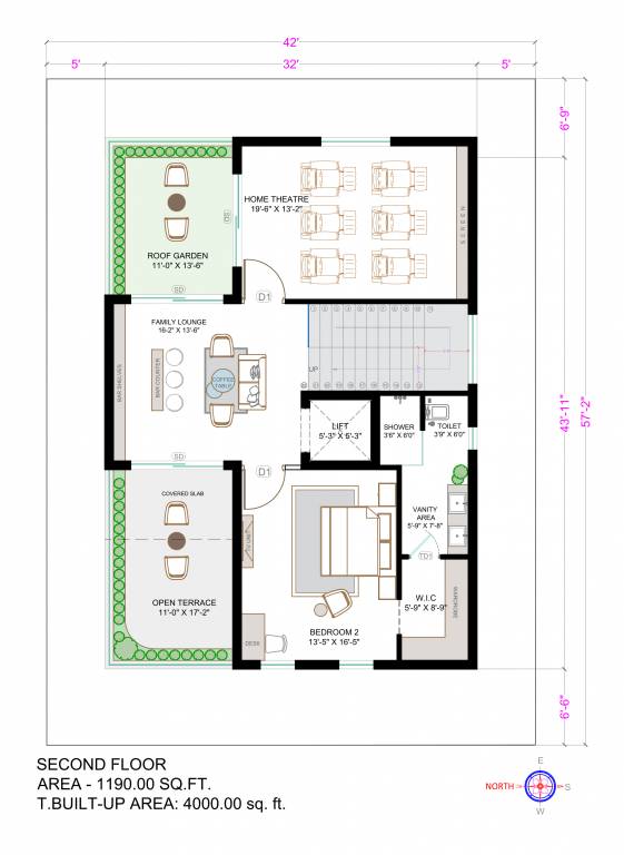 Second Floor Plan aero villas Floor Plan Second Floor Plan
