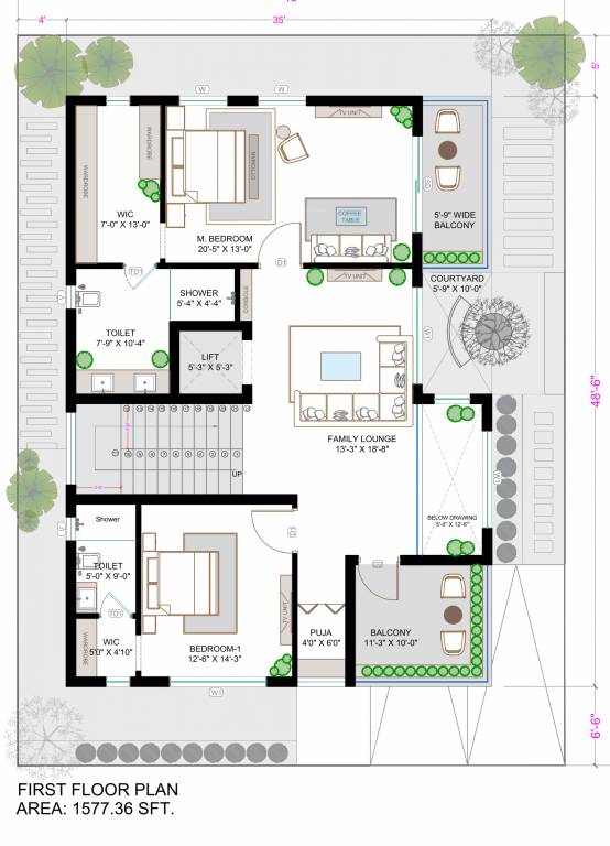  aero villas Floor Plan First Floor Plan