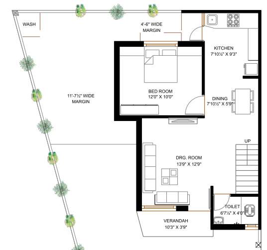  lake view Floor Plan Ground Floor Plan