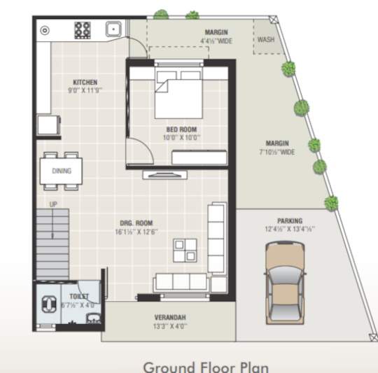  lake view Floor Plan Ground Floor Plan