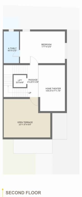  vrundavan villa Floor Plan Second Floor Plan