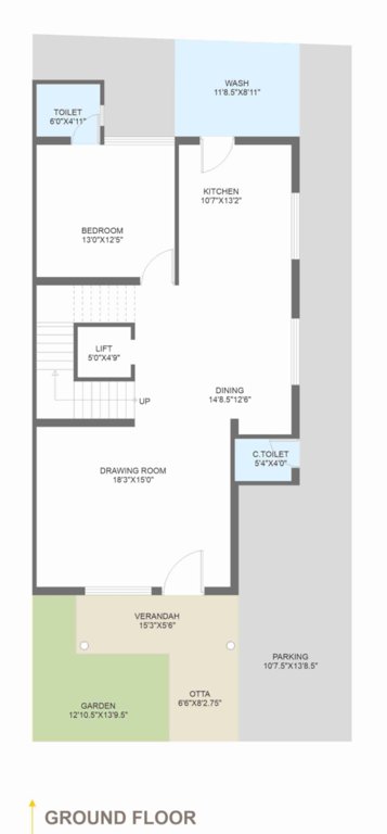 vrundavan villa Floor Plan Ground Floor Plan