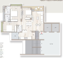  orchid regal Floor Plan Lower Level Duplex Plan