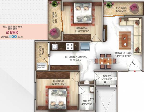  tulip Floor Plan Floor Plan