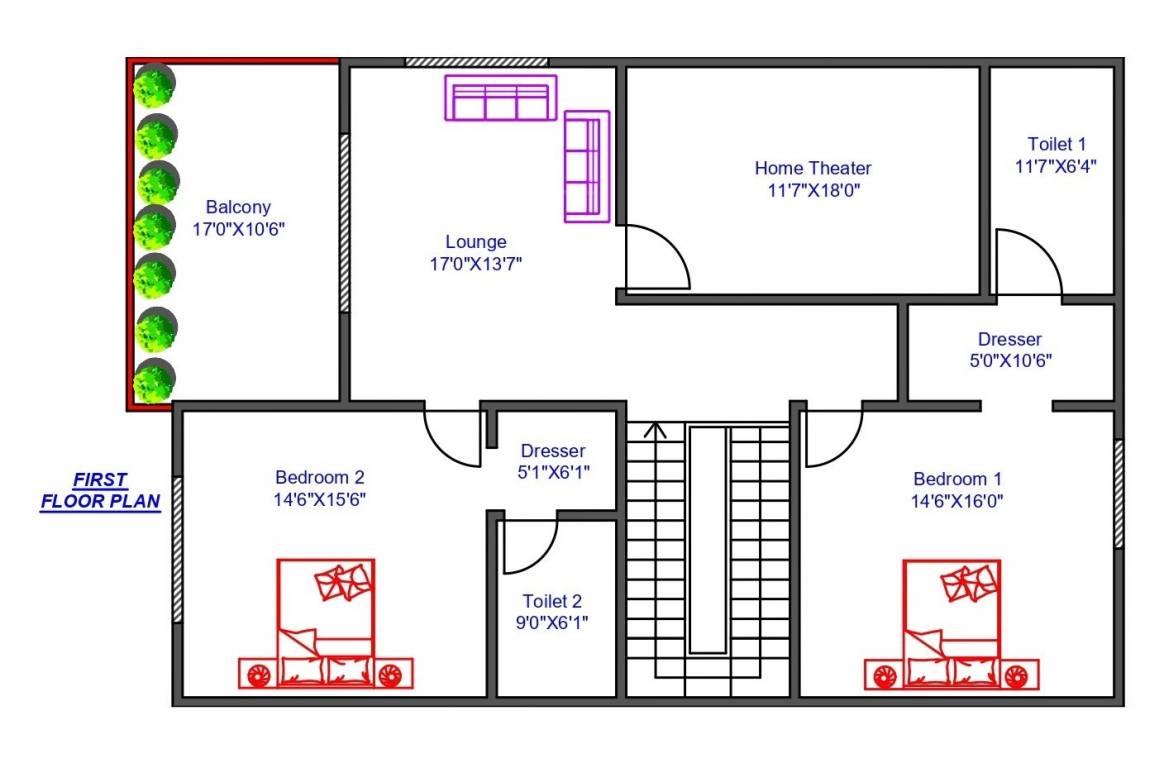  royal village Floor Plan First Floor Plan