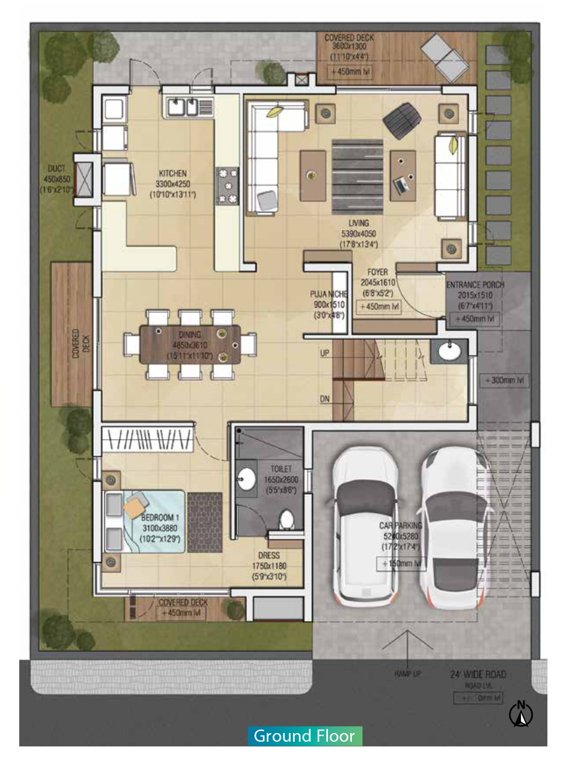  flowerdale Floor Plan Ground Floor Plan