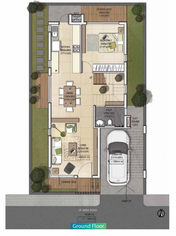  flowerdale Floor Plan Ground Floor Plan